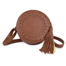 Yesefus Kecil Kulit Dompet Cross Body dan Tas dengan Tali Bahu untuk Wanita Abu-abu-Intl