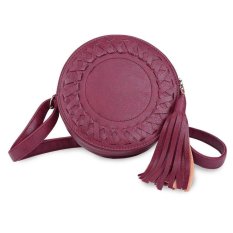 Yjjzb Kecil Tas Kulit Selempang dan Tas dengan Tali Bahu untuk Wanita Merah-Internasional