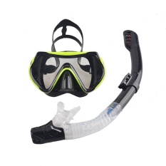 YJS Baru Profesional Menyelam Masker Snorkel Anti-kabut GogglesGlassesset Silicone Swimming Kolam Pemancingan Peralatan 6 Warna #6- INTL