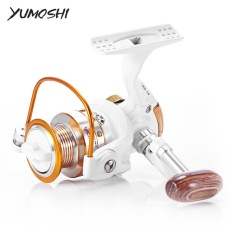 YUMOSHI 12 + 1BB Full Metal Alat Pemintal Pancingan dengan Ditukar Lengan Rocker (Putih) BX500-Intl