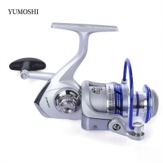 Yumoshi 12BB Setengah Logam Memancing Rol Gulung dengan Gagang Yang Bisa Ditukar AL2000 (Colormix)-Intl