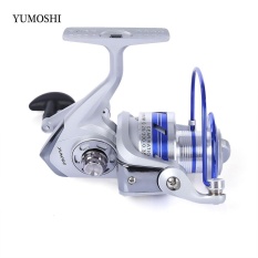 Yumoshi 12BB Setengah Logam Memancing Rol Gulung dengan Gagang Yang Bisa Ditukar AL7000 (Colormix)-Intl