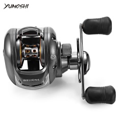 Yumoshi 6.2: 1 12 + 1 Ball Bearing Tangan Kanan Umpan Pancingan Baitcasting Reel (Abu-abu)-Intl