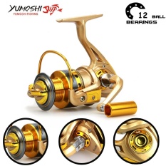Carp 12 12BB Pengumpan Logam Badan Besar Spinning Memancing Gulungan Shimano HF2000-Internasional