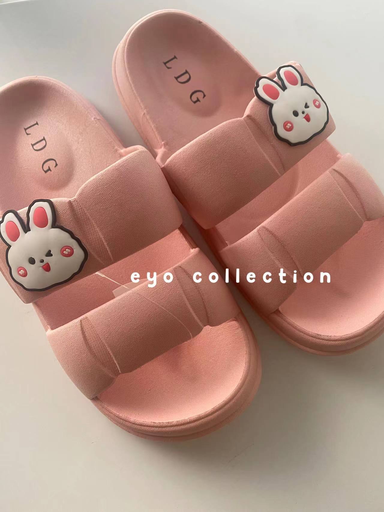 EYO Sandal Selop Ban Dua Wanita Cute Kelinci Rabbit Karet Sandal 