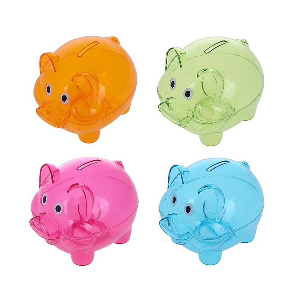 Hộp Nhựa Trong Suốt Hình Chú Heo Dễ Thương Cho Bé Gái Hộp Đựng Tiền Đồ Chơi Heo Đất Cho Bé Gái Libaby
