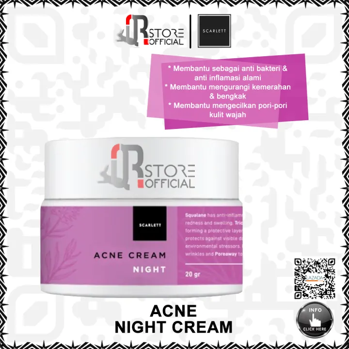 acne night cream scarlet