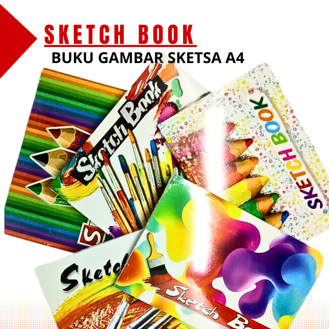 Buku Sketsa / Sketchbook Kiky A4 / Buku Gambar Sketsa A4 Lazada