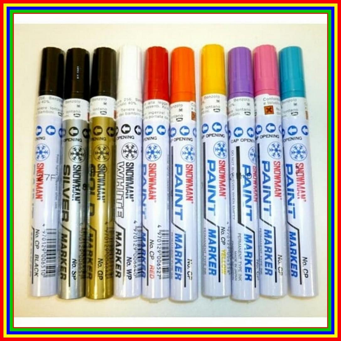 Paint Marker Spidol Permanent Anti Luntur Snowman