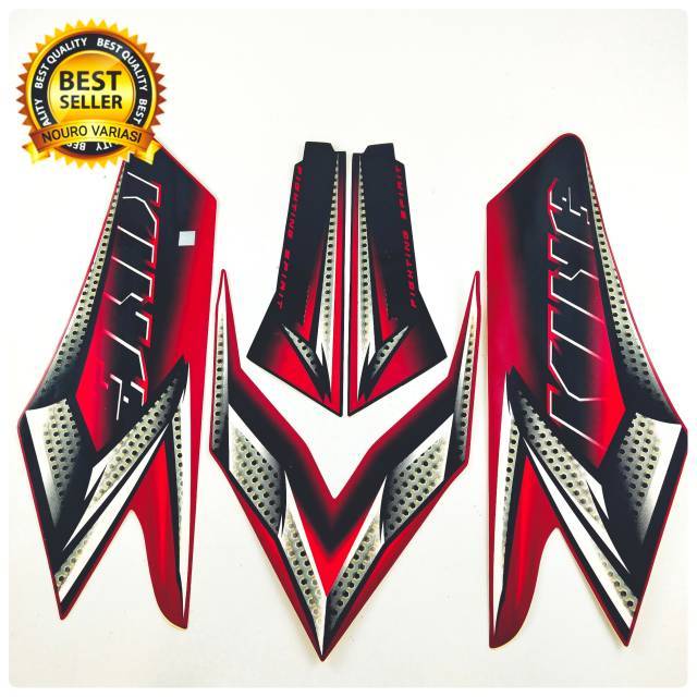 striping stiker motor yamaha RX KING 2008 merah KUALITAS TERBAIK TER