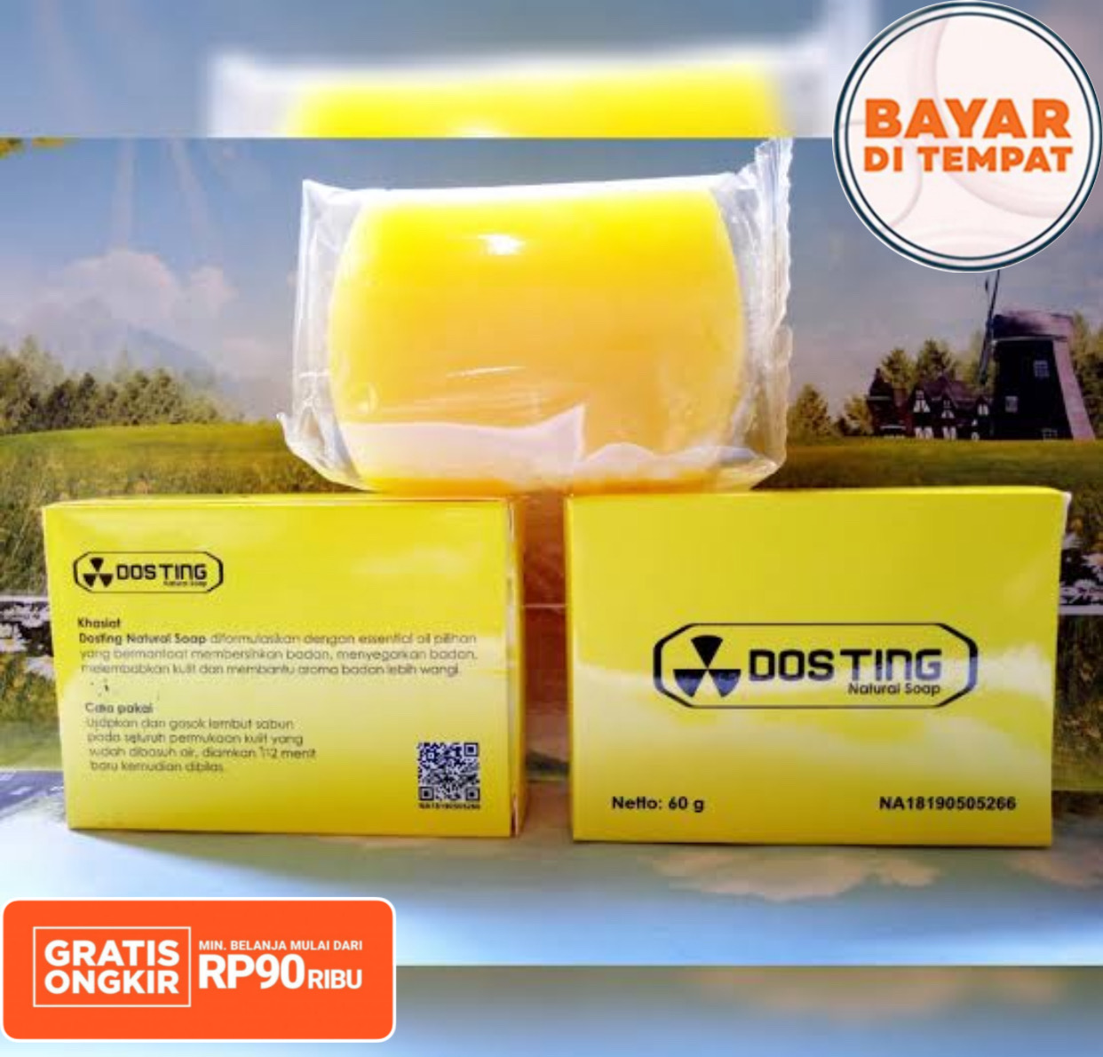 SABUN DOSTING PREMIUM - BPOM ORIGINAL PEMUTIH BADAN DAN WAJAH / kosmetik original / Krim / Cream pemutih wajah glowing / BPOM / Cream Wajah / bibit pemutih / bibit cair infus / kosmetik murah / cream HN / sabun pemutih