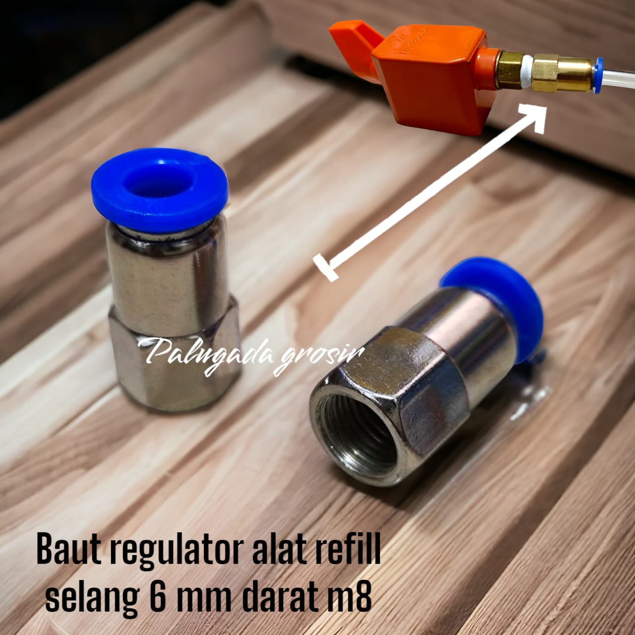 Baut penghubung regulator dengan selang alat refill gas kaleng hi cook selang out 6mm Lazada