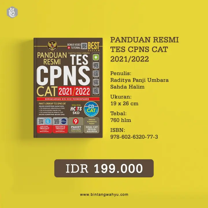 Panduan Resmi Tes Cpns Cat 2021 2022 Cd 100 Original Lazada Indonesia