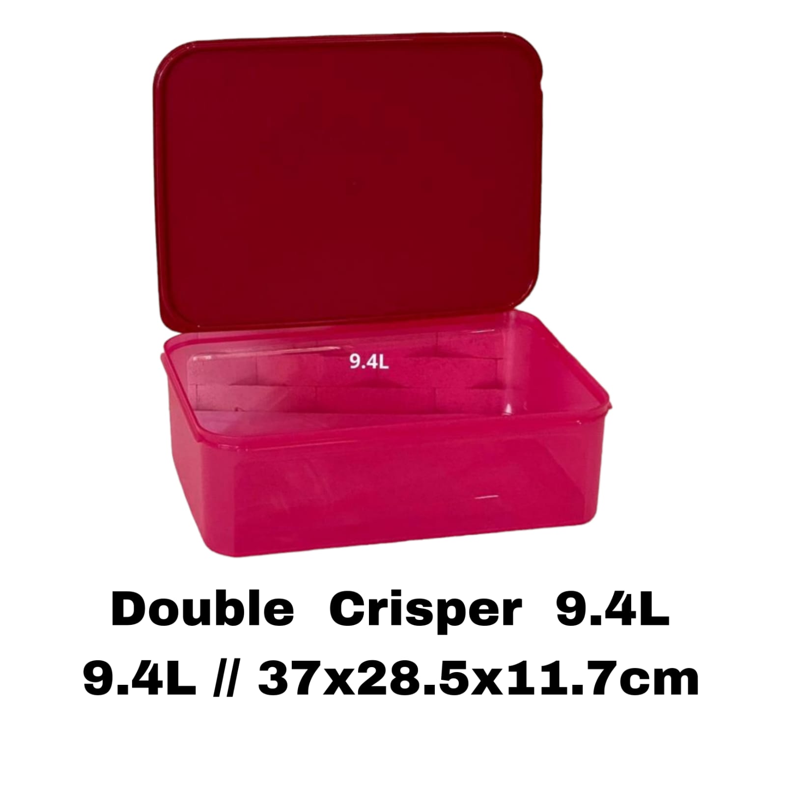 Tupperware Double Crisper Plastic Container, 9.4 Litres(Multicolor)