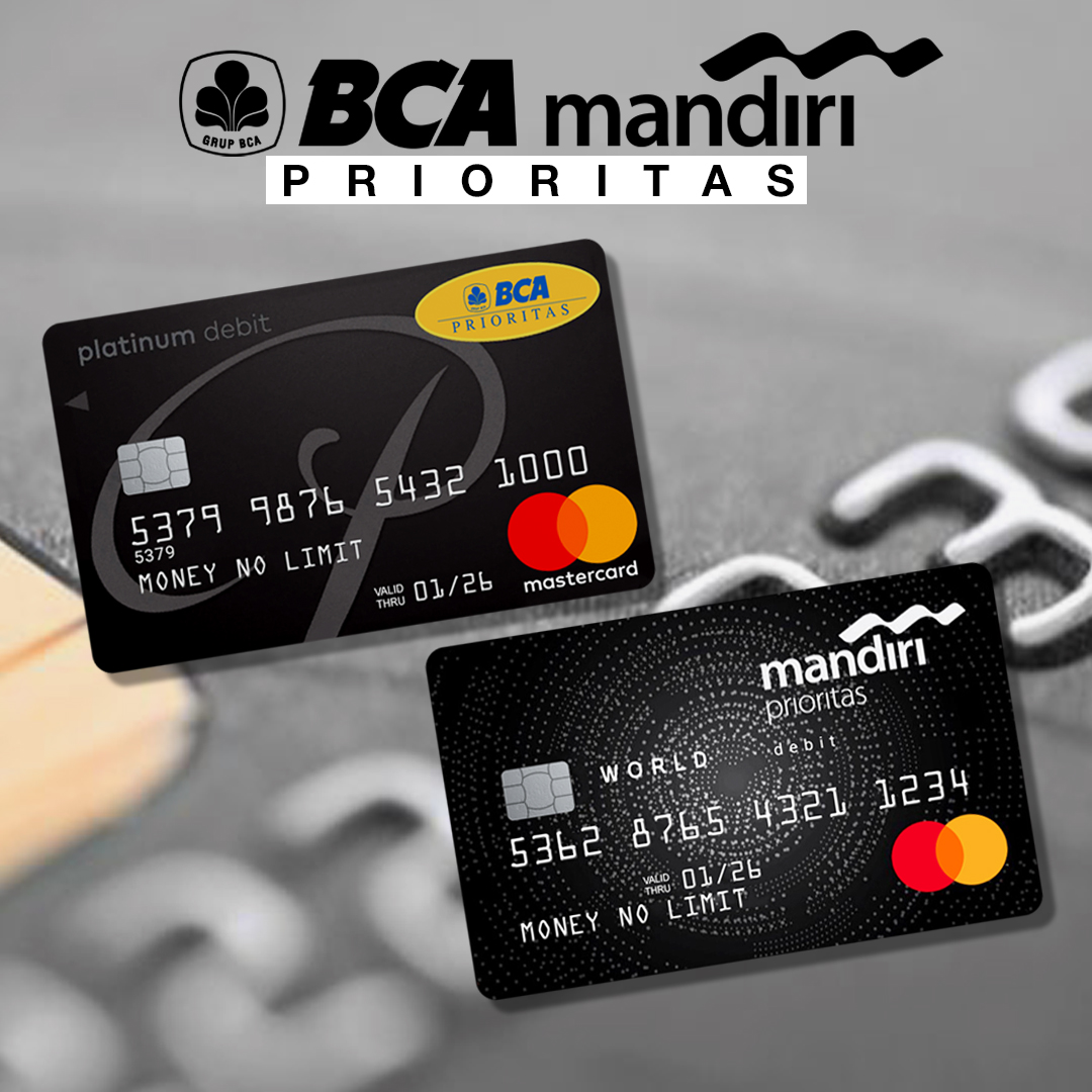 Mandiri BCA PRIORITAS | Skin/Sticker Kartu ATM | Lazada Indonesia