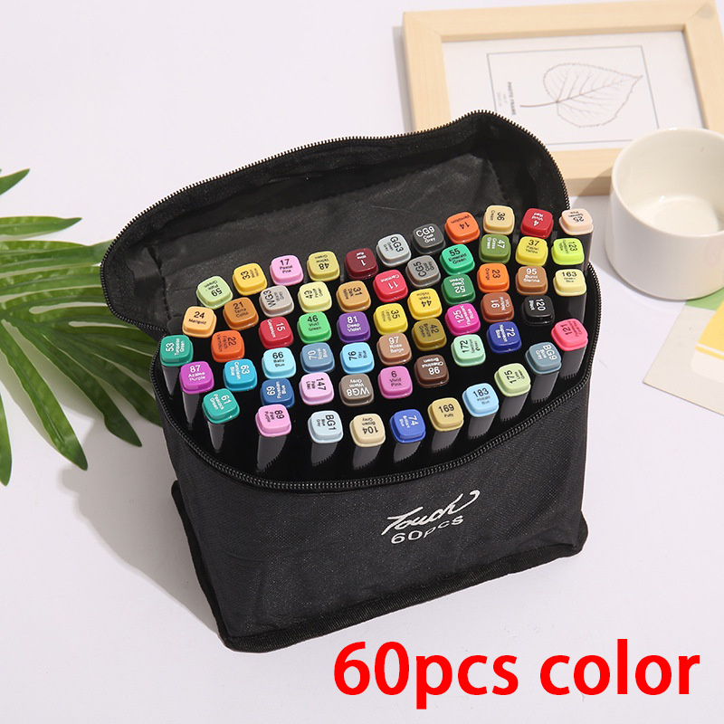 TOUCHFIVE Markers Pen Set 30/40/60/80/168 Color Animation Sketch Draw –  AOOKMIYA