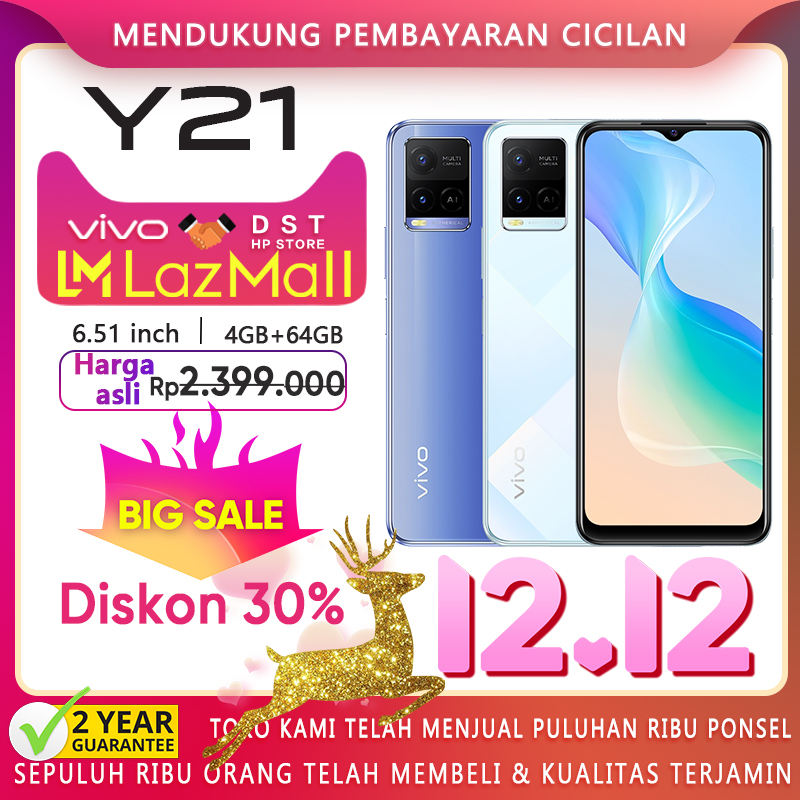 Vivo Y21 Y20 2021 4/64 Vivo Y21 ram 4 Vivo Y20-2021 BNIB Garansi Resmi- android COD promo asli 100% original baru,Garansi Resmi,vivo y 20,y20 vivo y20 3/64