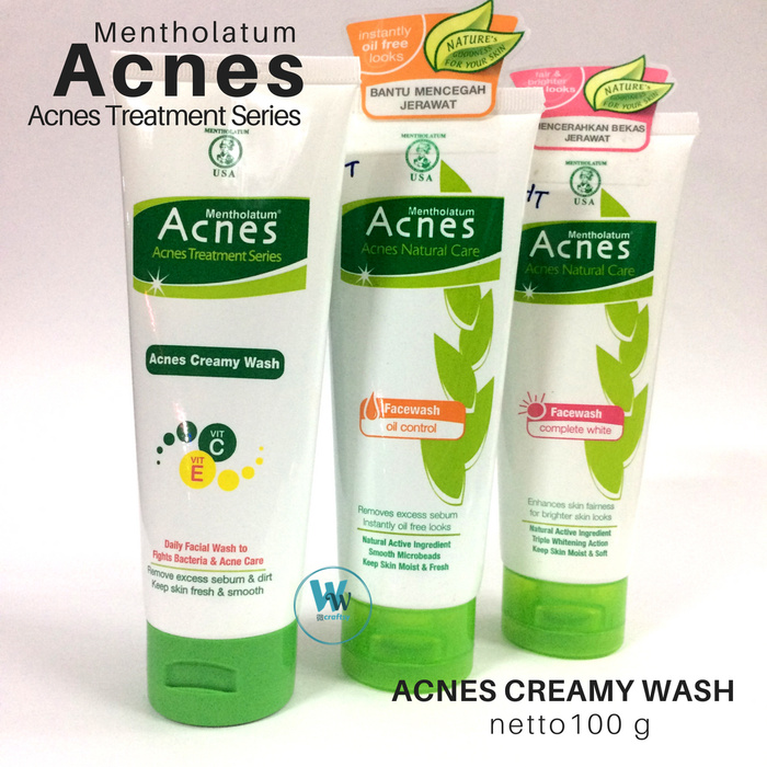 Acnes Creamy Wash Face Wash Oil Control Facewash Complete White 100g Lazada Indonesia