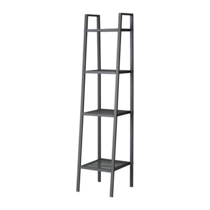 Unit rak foto dekorasi IKEA LERBERG Rak hias warna abuabu,35x148cm