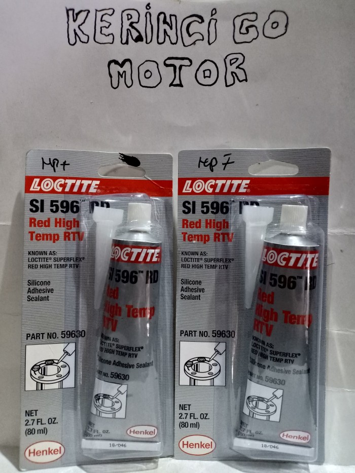 LOCTITE RTV 596 RED SILICONE SEALER LOCTITE MERAH LEM LOCTITE