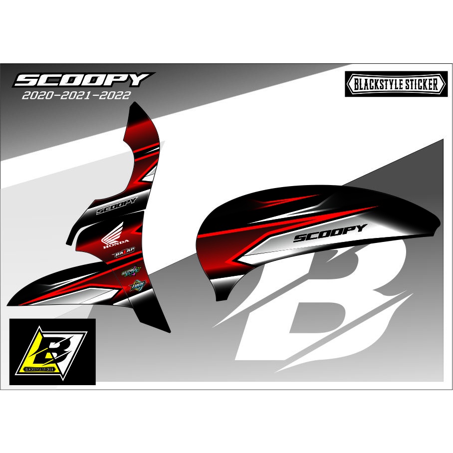 COD-STRIPING /STIKER MOTOR SCOOPY 