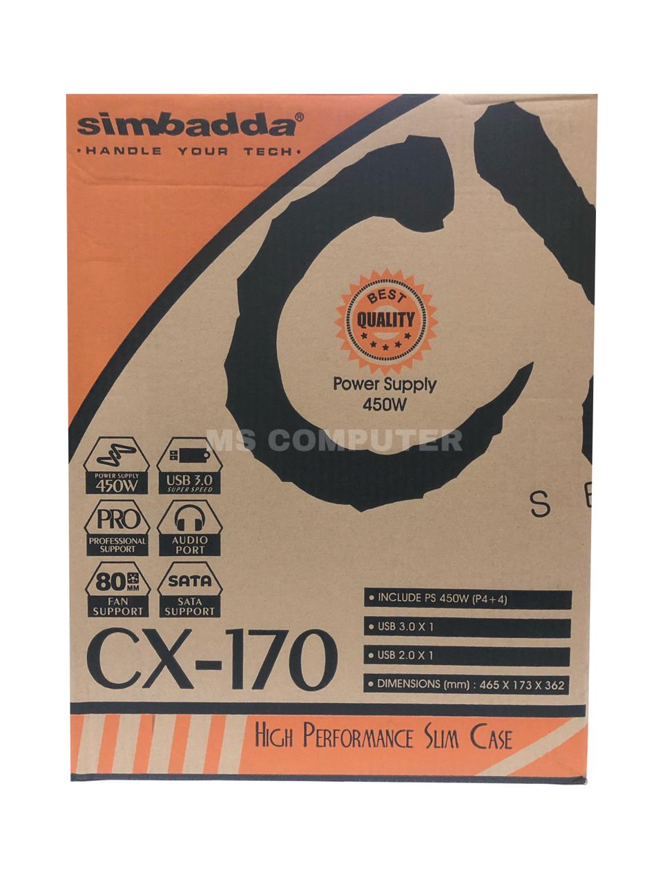 CASING CPU SIMBADDA SIM CX 170 USB 3.0 450 Watt | Lazada Indonesia