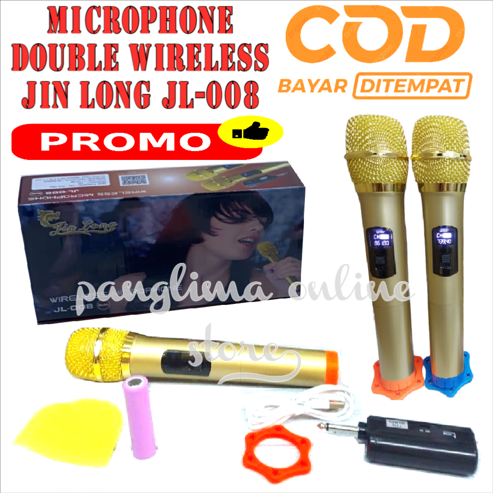 MIC WIRELESS FLECO M12 PROFESSIONAL WIRELESS MIC TANPA KABEL Mic Jin