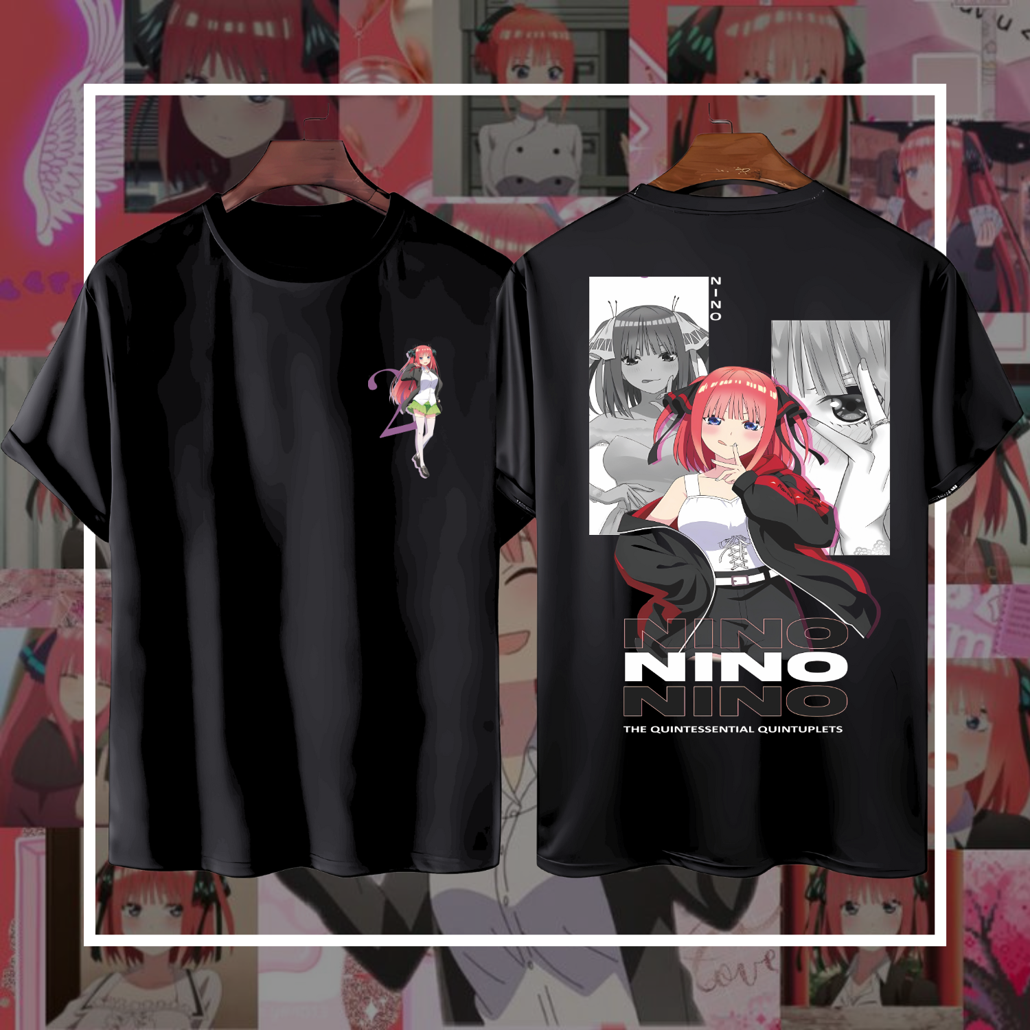 Krone Kaos Anime Nakano Nino Katun Premium 24s Tshirt Distro Gotobun No Hanayome Oversize 7649