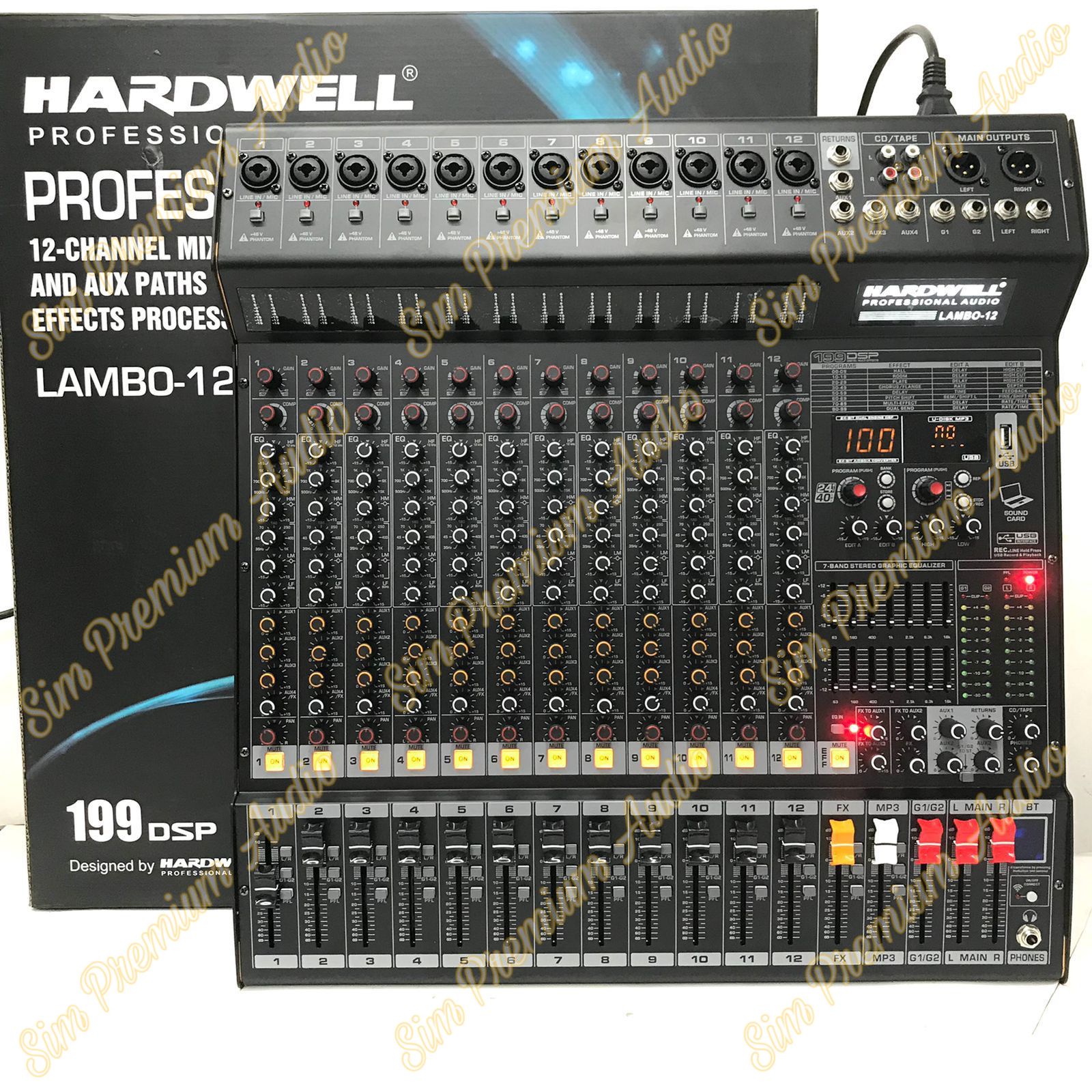Mixer Audio 12 Channel Hardwell LAMBO 12 lambo12 Original Mixer Terbaik Lazada Indonesia
