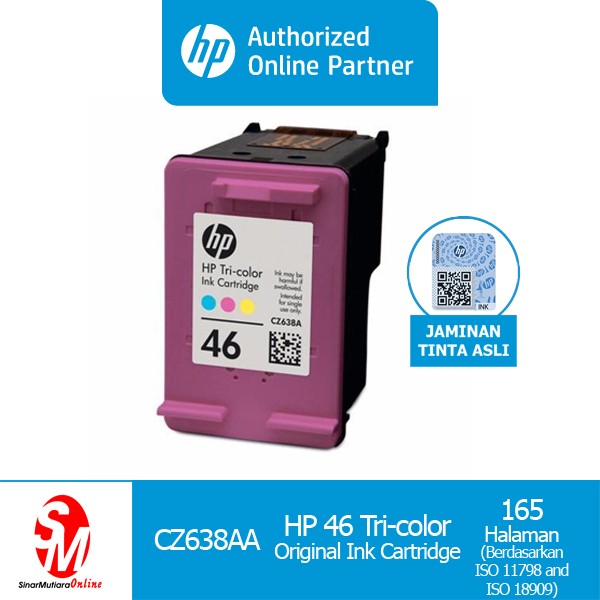 HP 46 Tri Color Ink Tinta Printer | Lazada Indonesia