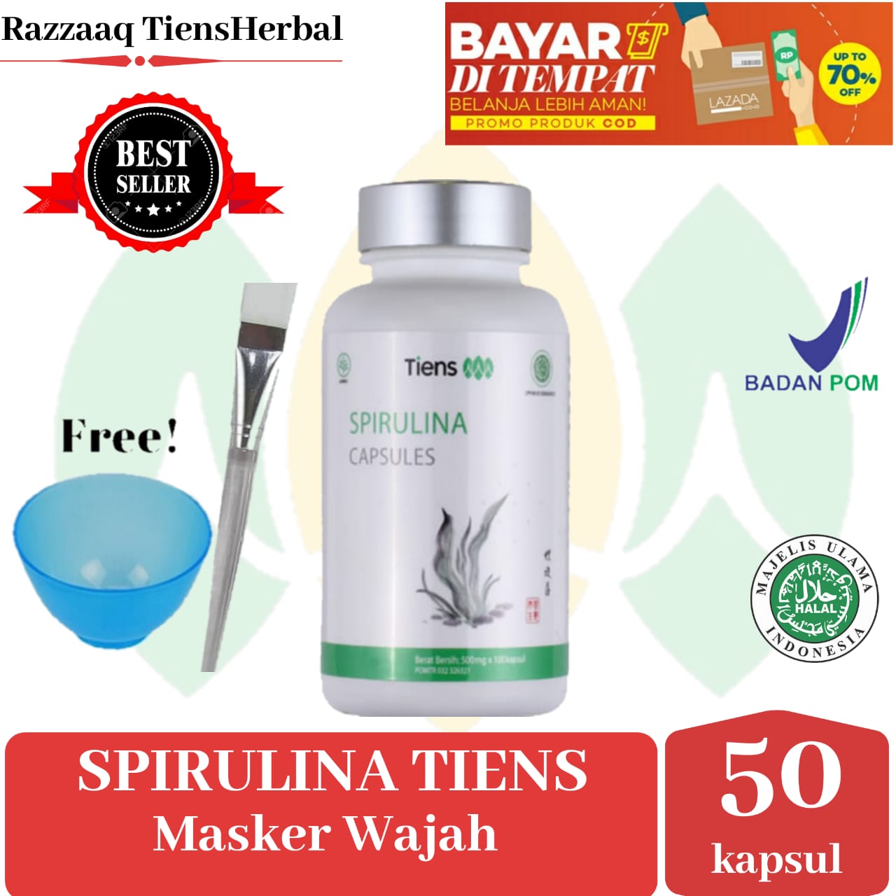 List Harga Masker Spirulina 1 Kapsul Bekas » Sing Payu