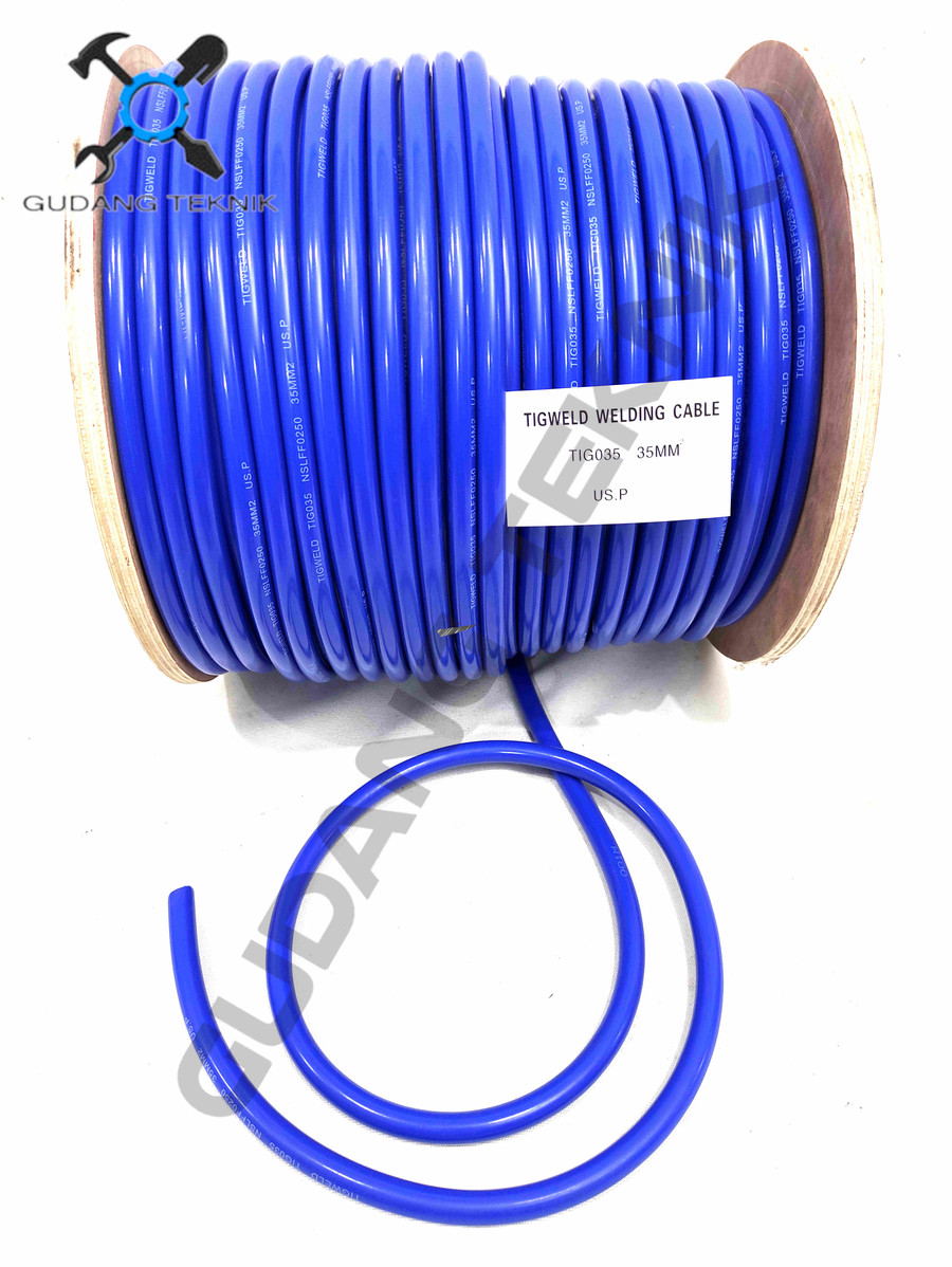 (TIGWELD 100M 1ROLL) Kabel Las 16mm 25mm 35mm 50mm FULL Tembaga TIGWELD ...
