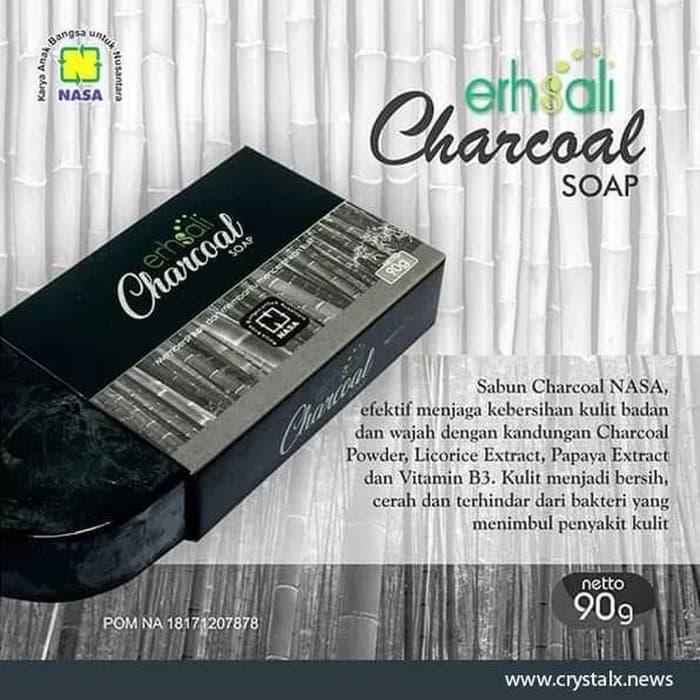 Ershali Charcoal/Pembersih Komedo / Sabun Herbal / Pembersih Wajah Pria / Pembersih Muka / Pembersih Muka Pria / Penghilang Flek Hitam Di Wajah