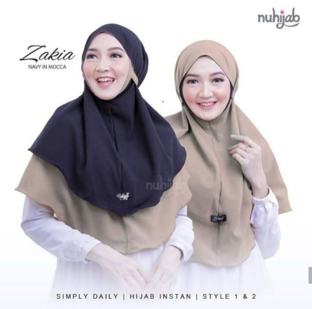 Cod Hijab Bergo Zakia Maryam 2 Layer Bolak Balik Bergo Maryam 2layer 2 Warna Lazada Indonesia