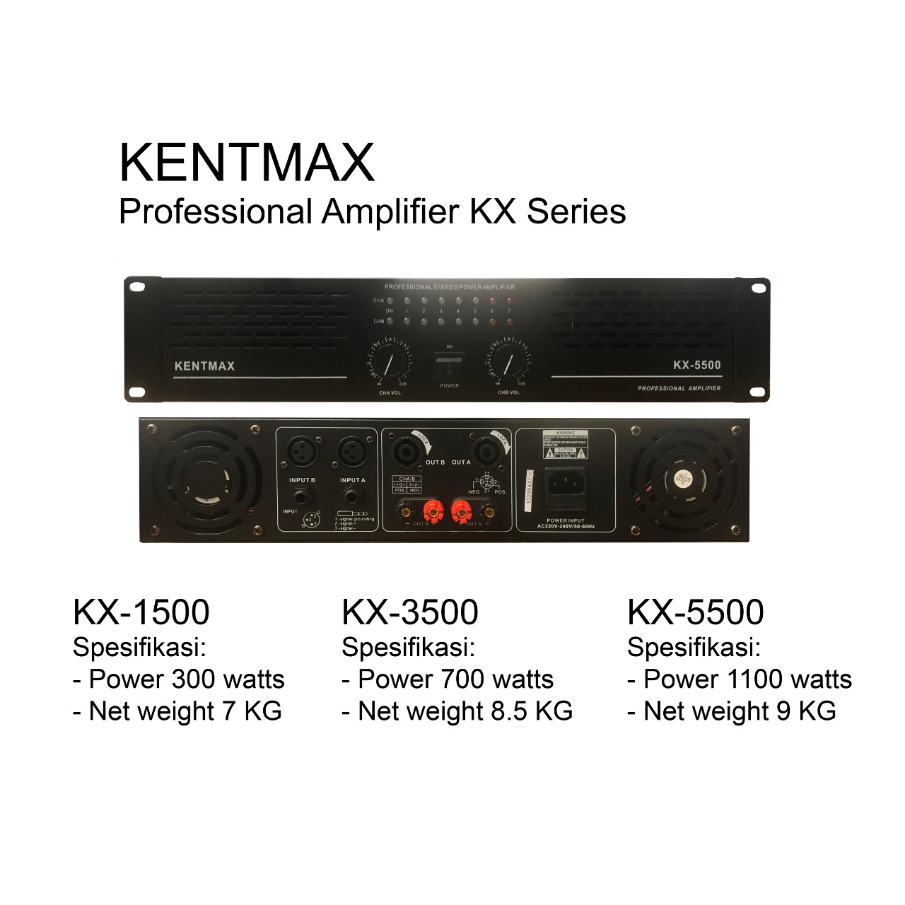 Power Amplifier Kentmax KX1500 Original Power KX 1500 Lazada Indonesia