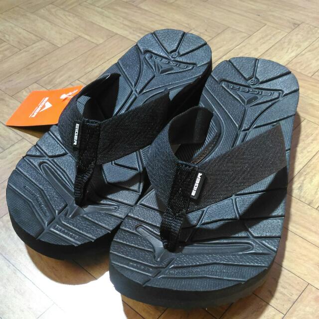Sandal Eiger Jepit Kinkajou Hitam Polos Lazada Indonesia