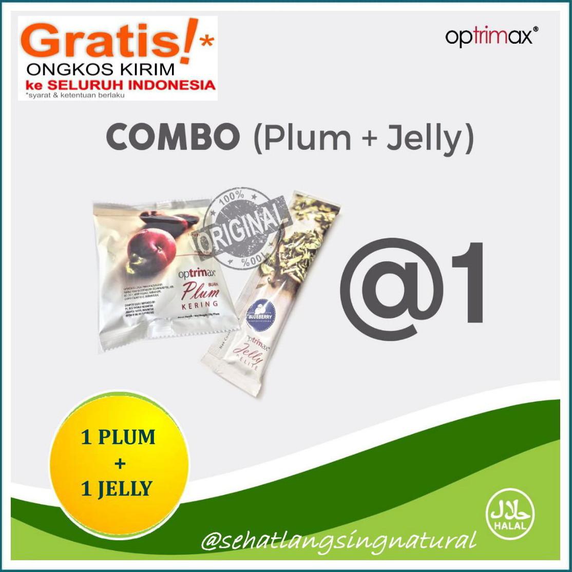 OPTRIMAX DELITE MINI MIX ECERAN - 1 PLUM + 1 JELLY  Detoks & Fat Burner - Buah Diet - Obat Pelangsing - Obat Kurus/Pengurus Badan - Detoksifikasi - Pembakar Lemak - Penghilang Lemak - Optrimax Plum Delite - Optrimax Jelly Delite - Halal