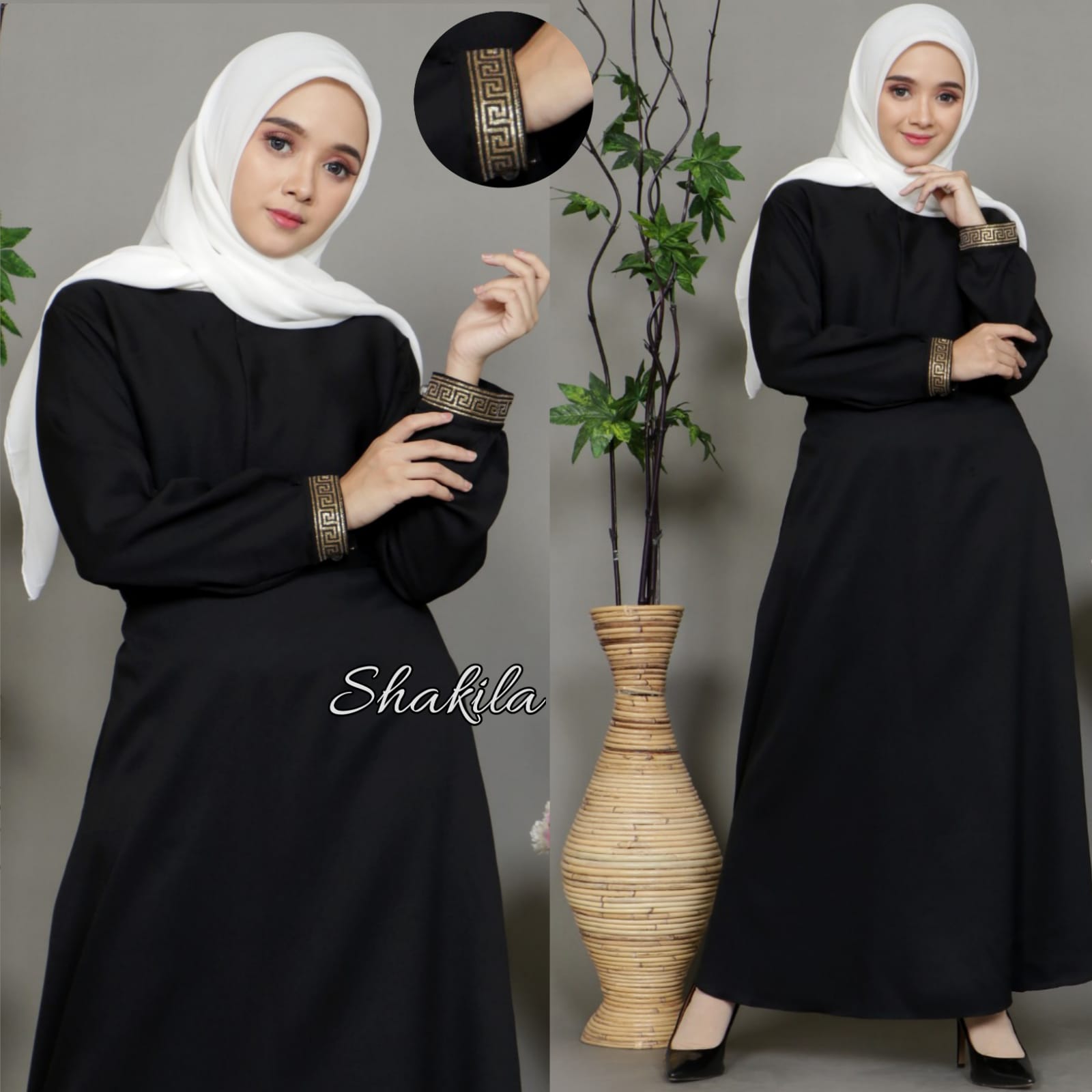 Jual Gamis Hitam Elegan Remaja Terbaru Lazada Co Id