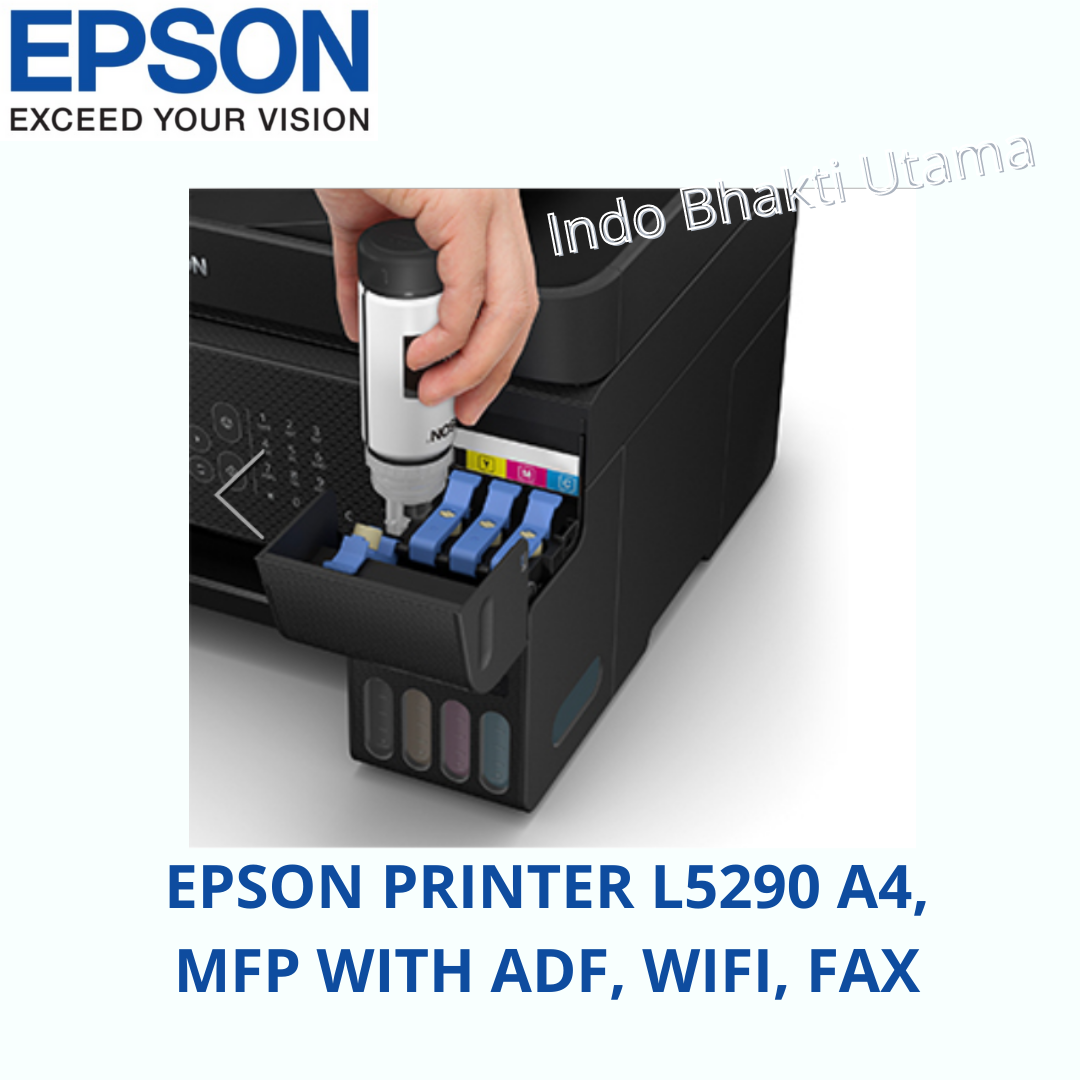 EPSON PRINTER ECO TANK L5290 PRINT SCAN COPY FAKS WIFI ADF COLOR