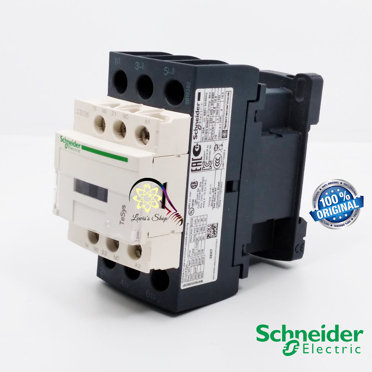 Contactor Schneider LC1D38M7 220V Lazada Indonesia
