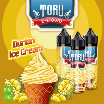 Liquid Premium Toru Varian Rasa Durian Ice Cream 60ml Lazada