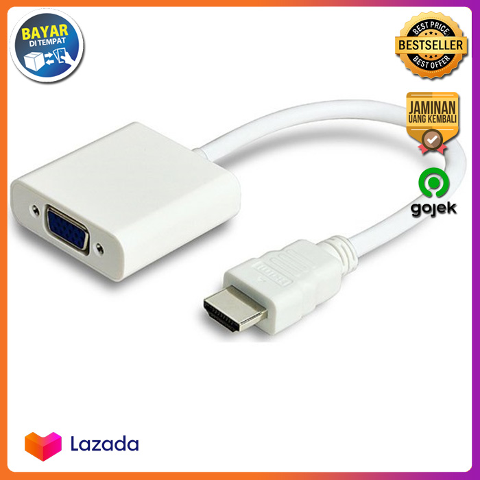 KABEL CONVERTER HDMI TO VGA / HDMI TO VGA CONVERTER Lazada Indonesia