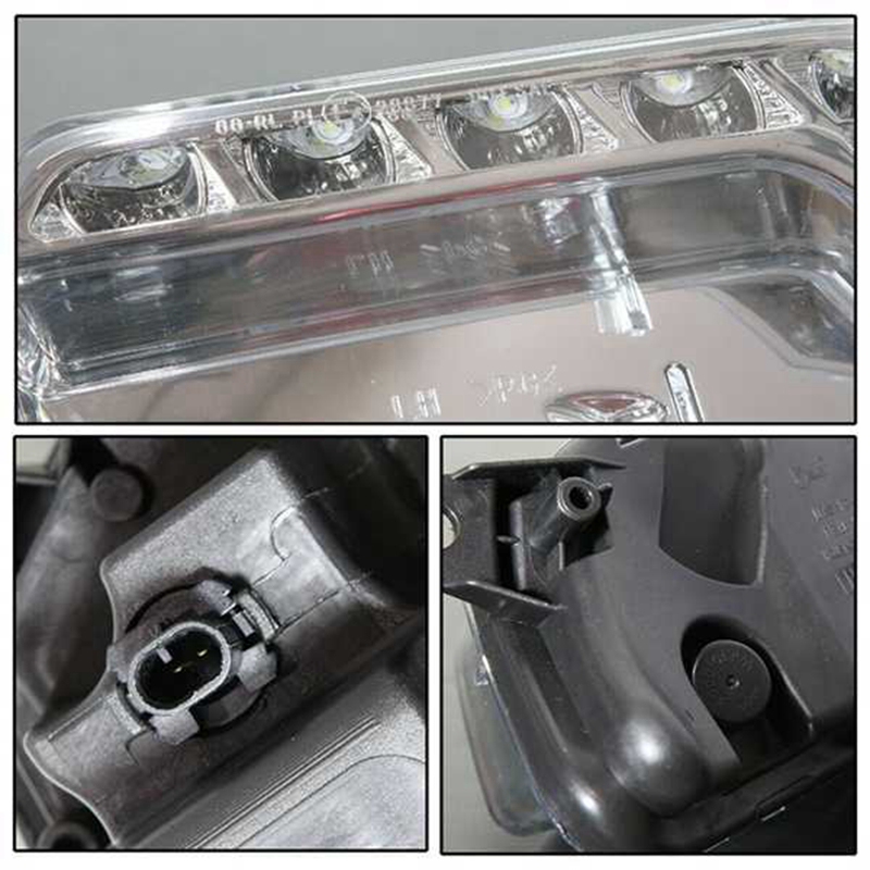 LED DRL Fog Light Lamp Clear for Mercedes Benz W212 E350 E550 E63 2010