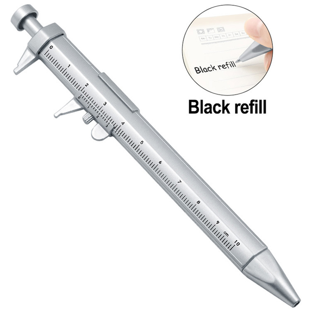 5pcs Caliper Ballpoint Pen [COD Available] Vernier Caliper Tool Ballpoint Pen Silver Vernier Caliper Multifunction Pen Creative School Gifts Marker Pen GBtool