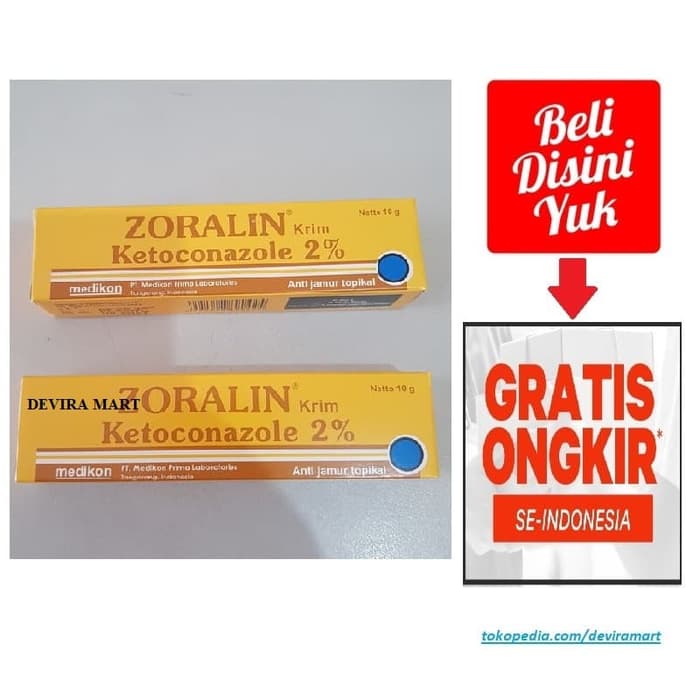 Terlaris Zoralin Ketoconazole Salep Cream Krim Obat Gatal Gatel Eksim Lazada Indonesia