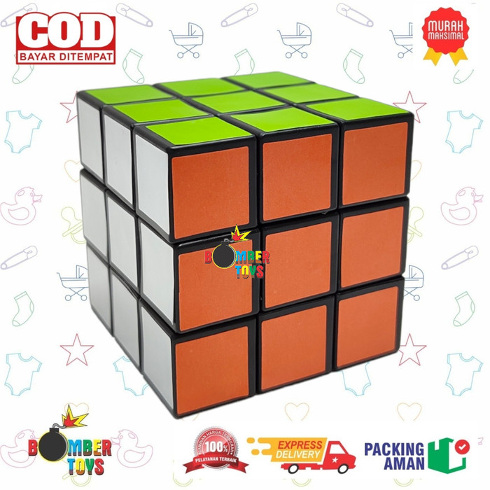 MAINAN ANAK RUBIK CUBE KUBIK 3x3 PUZZLE SERU | Lazada Indonesia