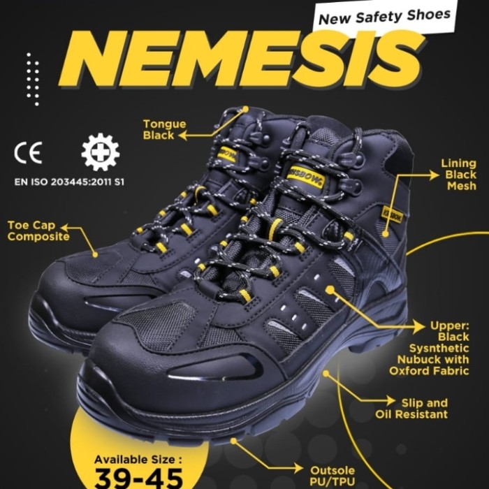Krisbow sepatu safety Nemesis 6inci | Lazada Indonesia