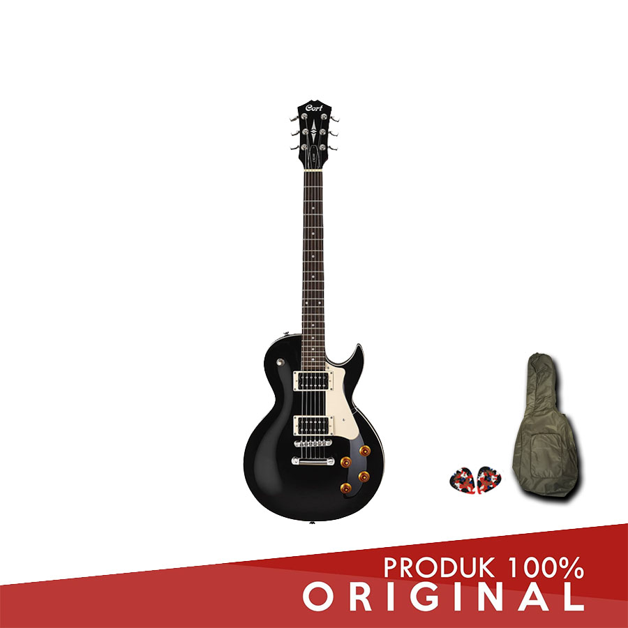 CORT ELECTRIC GUITAR CR100 / CR 100 BLK BLACK + SOFTCASE & 2PICK