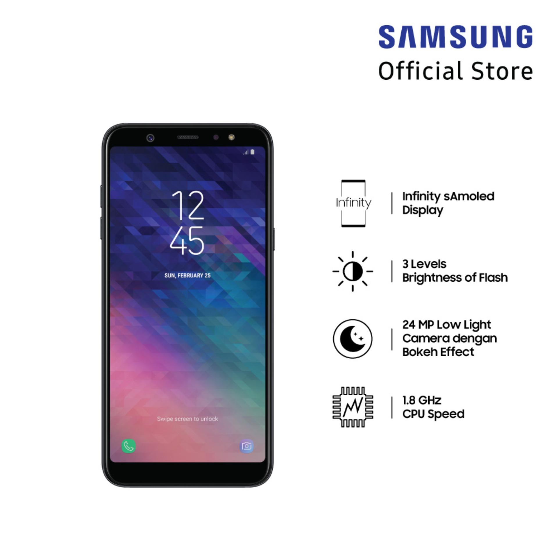 List Harga Samsung Galaxy A6 Termurah Juli 2019 16 Samsung Galaxy A6+ SM-A605 - Black 4/32 GB