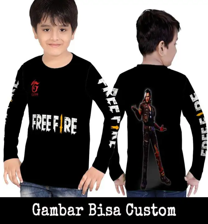 Kaos Longsleave Anak Fullprint Custom 3d Fullprint Garena Free Fire Character Shimada Hayato Lazada Indonesia